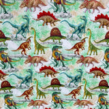 Per Metre Quilting Cotton, 'Dinosaurs' - 45" Wide