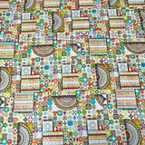 Per metre Quilting Cotton, 'Shapes' - 45" Wide