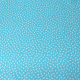 3 Metres Premium Quality 100% Cotton Poplin 44" Wide - White bows