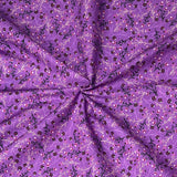 Per Metre Printed, Quilting Cotton, 45" Wide - Purple