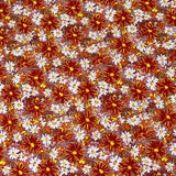 Per Metre Printed, Quilting Cotton, 45" Wide - Orange flowers