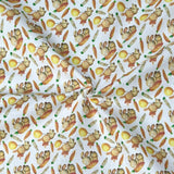 Per Metre Printed, Quilting Cotton, 45" Wide - Carrots