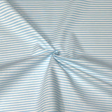 Per metre Quilting Cotton, 'Blue and white stripes' - 45" Wide