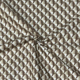 Per metre Quilting Cotton, 'Brown diamonds' - 45" Wide