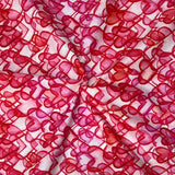 Per metre Quilting Cotton, 'Red Hearts' - 45" Wide