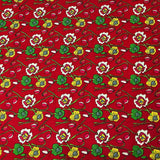 Per metre Quilting Cotton, 'Green and yellow flowers' - 45" Wide