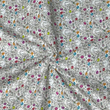 Per metre Quilting Cotton, 'Multicoloured small circles' - 45" Wide