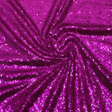 3 Metres - Luxurious Sequins On Net - 55" Wide - Cerise