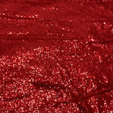 3 Metres - Luxurious Sequins On Net - 55" Wide - Red