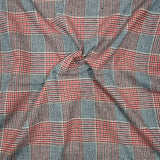 Premium Wool Rich Fabric 55" Wide  (Red Checks)