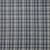 Premium Wool Rich Fabric 55" Wide  (Blue Checks)