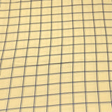 3 Metres Soft Micro-Fibre Fabric- 55" Wide (Yellow Checks)