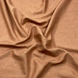 3 Metres Luxurious Soft Cotton Linen 55" Wide - (Brown)