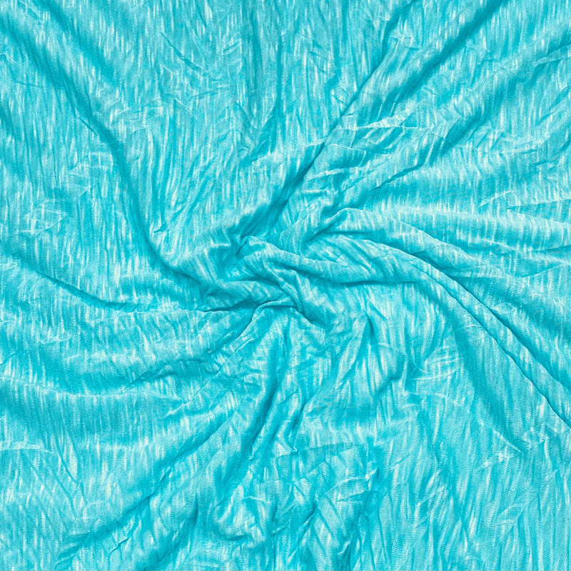 3 Metre Luxurious Soft Crinkle Jersey - 55" Wide (Sky Blue) regular