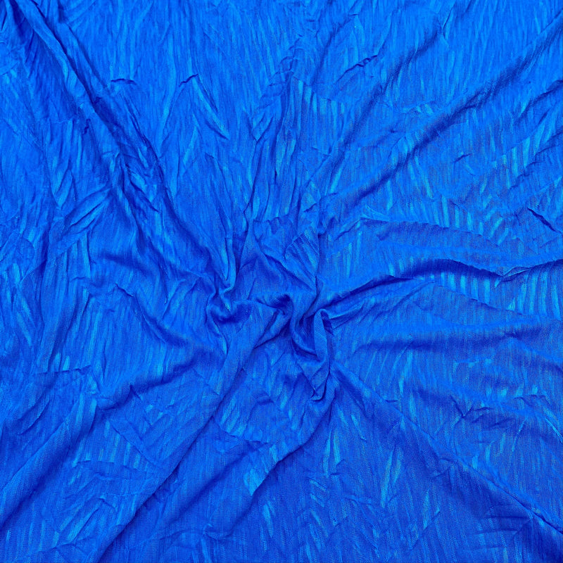 3 Metre Luxurious Soft Crinkle Jersey - 55" Wide (Royal Blue) regular