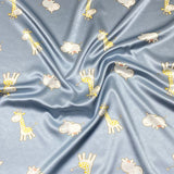 3 Metres Printed Silky Satin- 55" Wide (Animals)