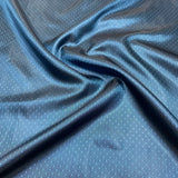 3 Metres Two Tone Jacquard Fabric 55" (Blue Dots)