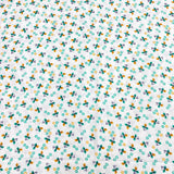 3 Metres Luxury 100% Cotton - 36" Wide - (Green Ditsy)