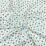 3 Metres Luxury 100% Cotton - 36" Wide - (Green Ditsy)