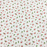 3 Metres Luxury 100% Cotton - 36" Wide - (Red Flowers)