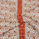 5 Metres Luxury 100% Cotton - 36" Wide - (Red & Gold)