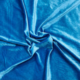 3 Metres Super Soft Spandex Velvet 55" Wide (Blue)