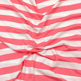 3 Metre Viscose Jersey - 55" - (Pink & White)