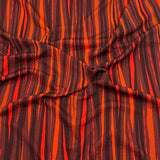 3 Metres Printed Ribbed Jersey 55” Wide - (Orange Tiger)