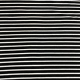 3 Metre Luxurious Soft Stripped Viscose Jersey - 55" (Black & White)