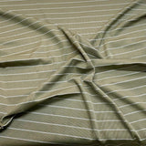 3 Metres Striped Ribbed Jersey 55” Wide - (Khaki)