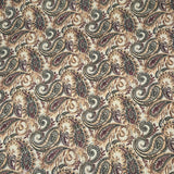 Per Metre Printed Cashmere Effect Crepe Fabric- 45" Wide (Paisley)