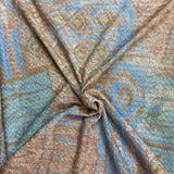 3 Metres Quality Printed Benjamin Knit Jersey - 55" Wide  (Brown)