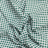 Per Metre Super Soft Polycotton Gingham 45" Wide (Bottle & White)