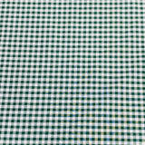 Per Metre Super Soft Polycotton Gingham 45" Wide (Bottle & White)