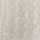 Per Metre Luxurious Beads On Mesh - 55" wide (Ivory) regular