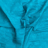 3 Metres Dressmaking Burnout Poly-Cotton - 55" wide (Teal)