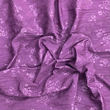 3 Metres Dressmaking Burnout Poly-Cotton - 55" wide (Grape)