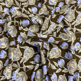 3 Metres, Printed Summer Dressmaking Viscose Fabric - Daylilies