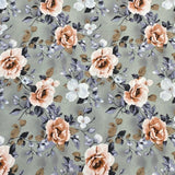 3 Metres, Printed Summer Dressmaking Viscose Fabric - Big Sage Floral