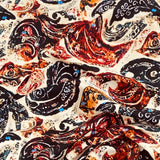 3 Metres, Printed Summer Dressmaking Viscose Fabric - Autumn
