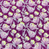 3 Metres, Printed Summer Dressmaking Viscose Fabric - Lavender