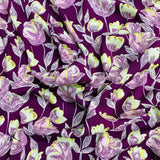 3 Metres, Printed Summer Dressmaking Viscose Fabric - Lavender
