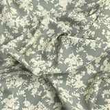 3 Metres, Printed Summer Dressmaking Viscose Fabric - Sage Floral