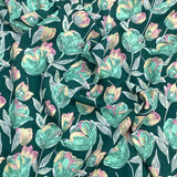 3 Metres, Printed Summer Dressmaking Viscose Fabric - Carnations
