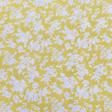 3 Metres, Printed Summer Dressmaking Viscose Fabric - Yellow Floral