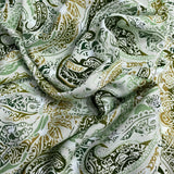 3 Metres, Printed Summer Dressmaking Viscose Fabric - Grass