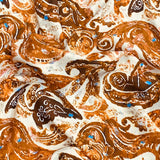 3 Metres, Printed Summer Dressmaking Viscose Fabric - Morning
