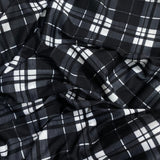 3 Metre Luxurious Soft Cotton Feel Jersey - 60"-  (Black & White)