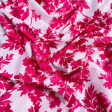 3 Metre Luxurious Soft Cotton Feel Jersey - 60"-  (Pink & White)