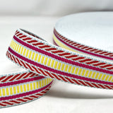 Per Metre Textured Stripe Webbing, BRIGHT COLOURS - 40mm